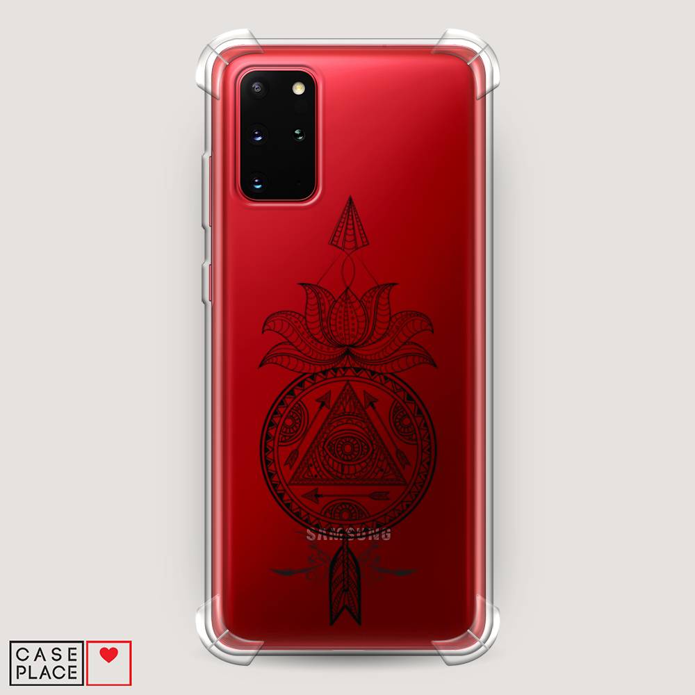 фото Чехол awog "талисман арт черный" для samsung galaxy s20 +