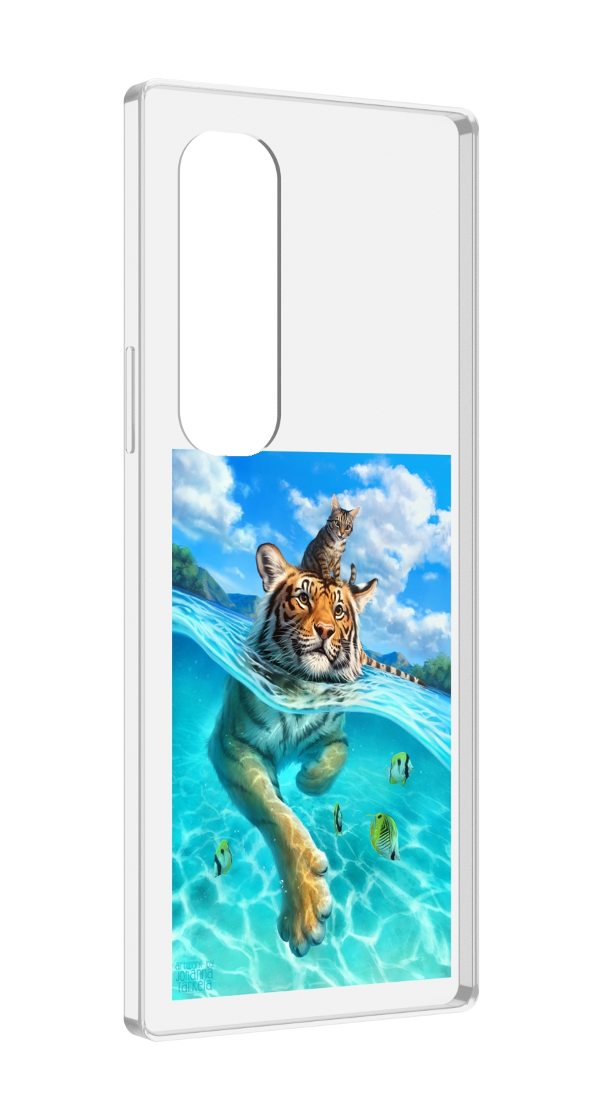 

Чехол MyPads Кот-на-тигре для Samsung Galaxy Z Fold 4 (SM-F936), Прозрачный, Tocco