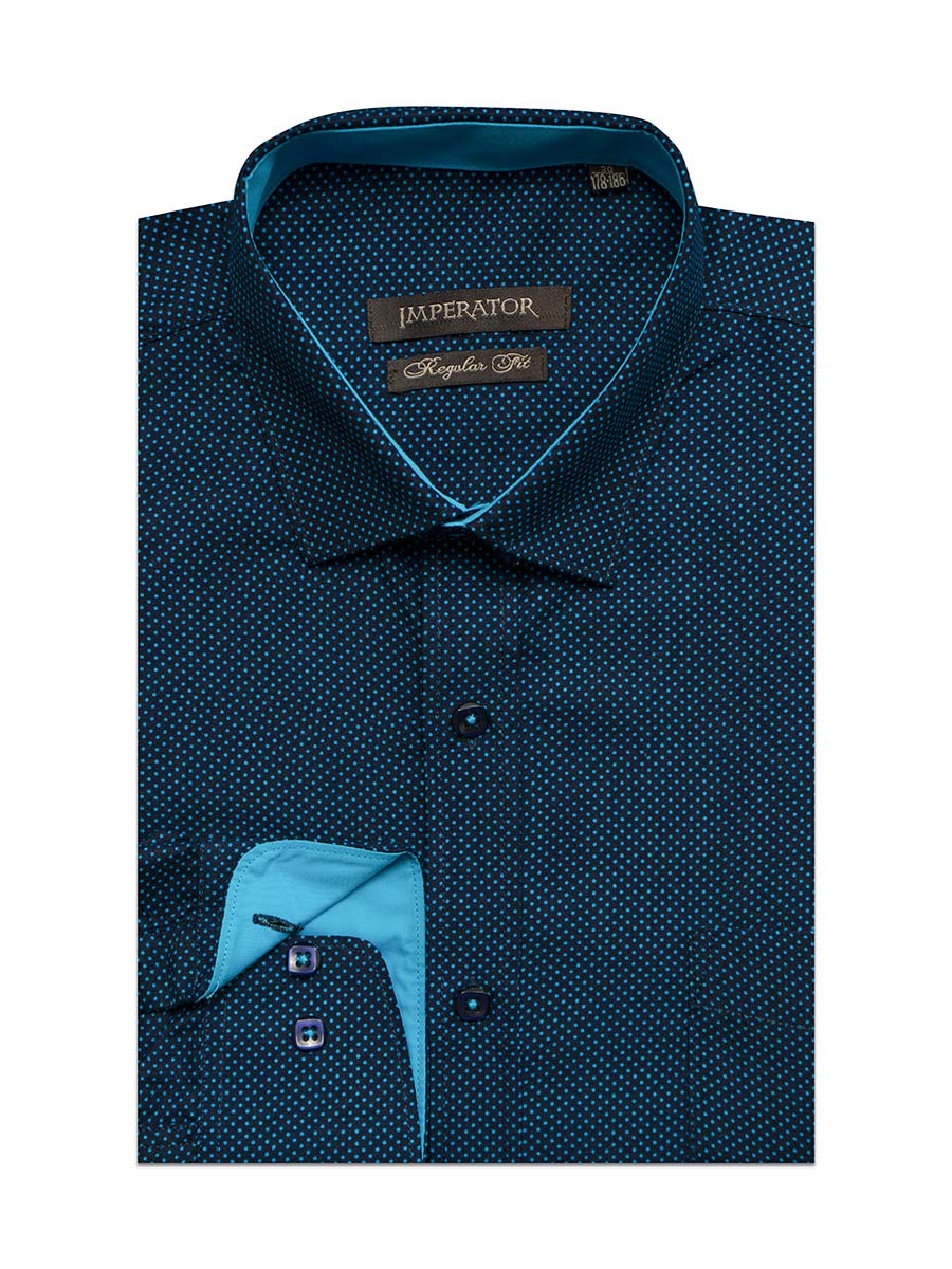 

Рубашка мужская Imperator Twist 2 бирюзовая 39/178-186, Бирюзовый, Twist 2