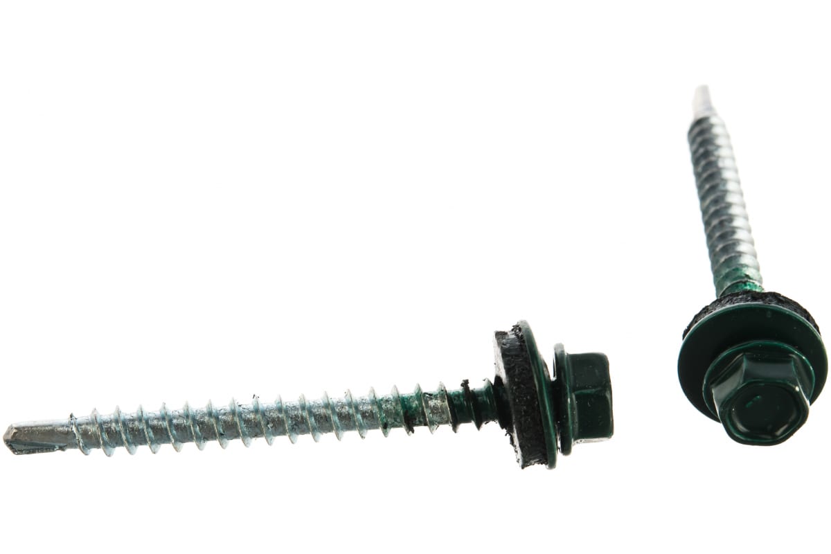 

Tech-Krep Саморез КР св. 4,8x51 RAL-6005 тёмно-зеленый 60 шт - коробка с ок 125558