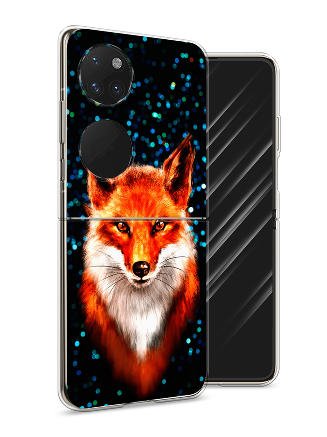 

Чехол Awog на Huawei P50 pocket "Волшебная лиса", Оранжевый;черный;белый, 6107450-1