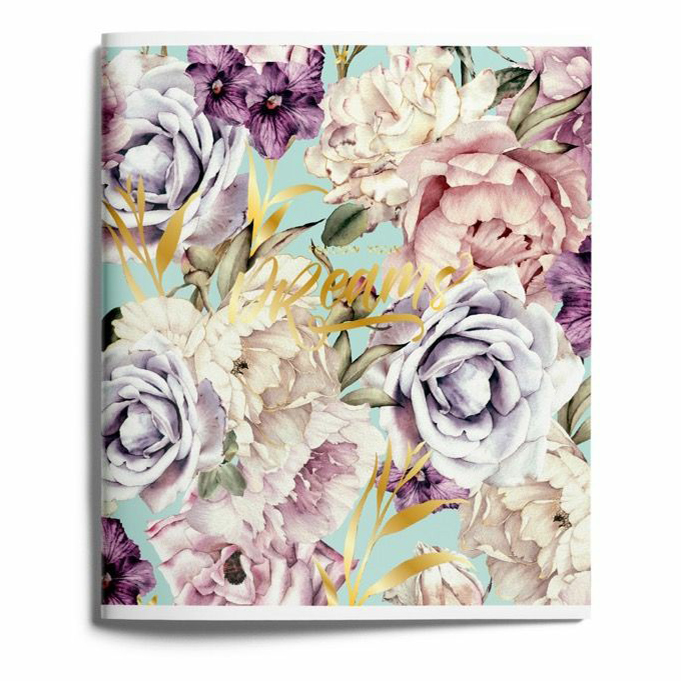 

Тетрадь общая Lorex Floristic Collection 48 листов А5 на скрепке в клетку в ассортименте