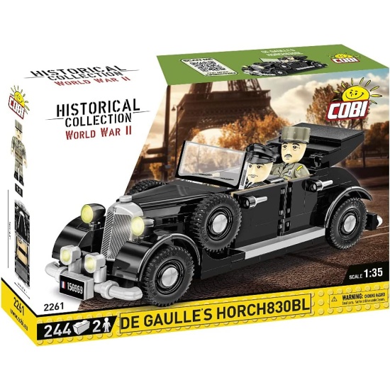 

Конструктор Cobi Автомобиль De Gaulee'S 1936 Horch, 2261, Автомобиль De Gaulee'S 1936 Horch, 2261