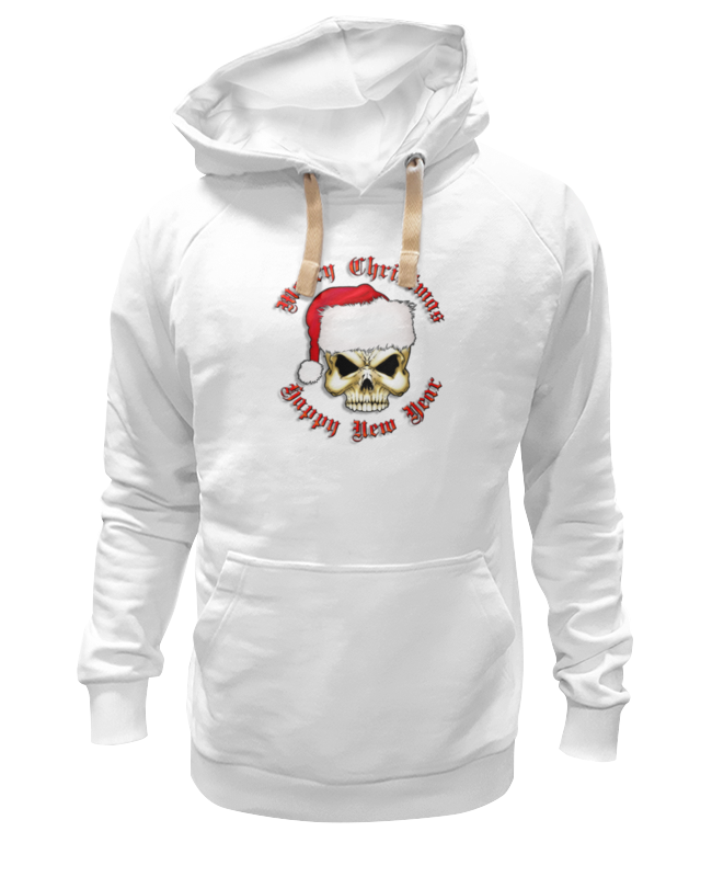 

Худи унисекс Printio Santa skull белое M, Белый, Santa skull