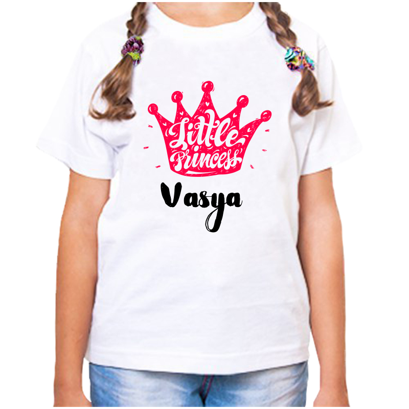 

Футболка девочке белая 22 р-р little princess вася, Белый, fdd_little_princess_Vasya