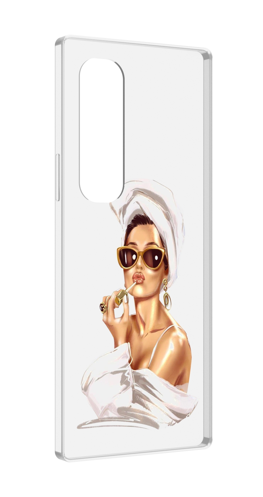 

Чехол MyPads Девушка-утром женский для Samsung Galaxy Z Fold 4 (SM-F936), Прозрачный, Tocco