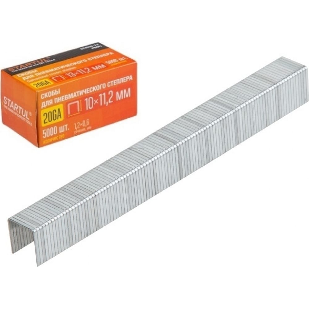 

STARTUL Скобы 10 мм тип 20GA 5000 штук Profi ST4530-10