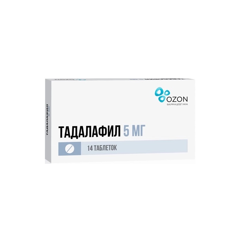 

Тадалафил таблетки 5 мг 14 шт.
