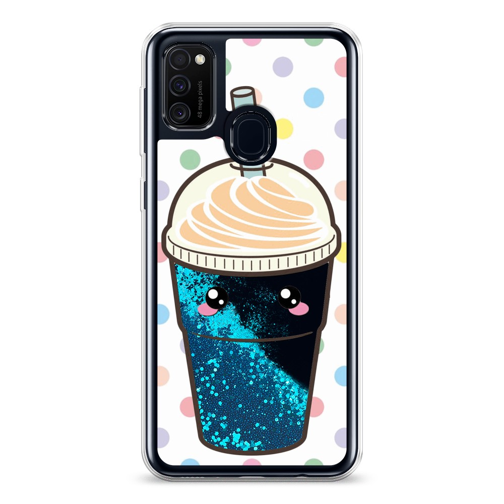 

Жидкий чехол с блестками "Милый стакан" на Samsung Galaxy M30s, 29893-1