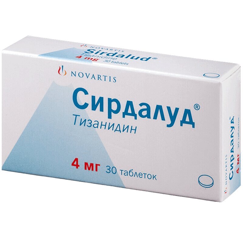 

Сирдалуд таблетки 4 мг 30 шт.