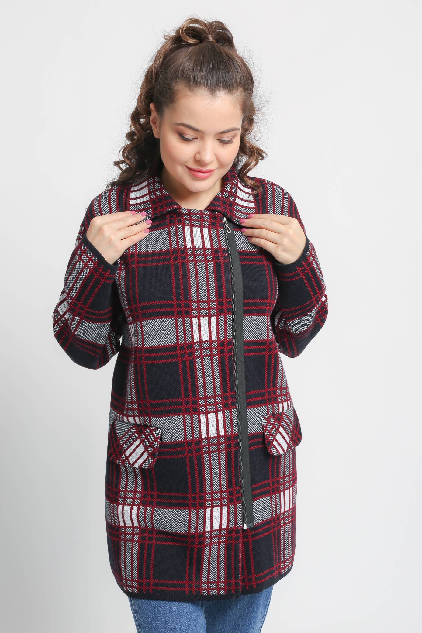 

Жакет женский Текстильная Мануфактура Д 2716 синий 56, Д 2716