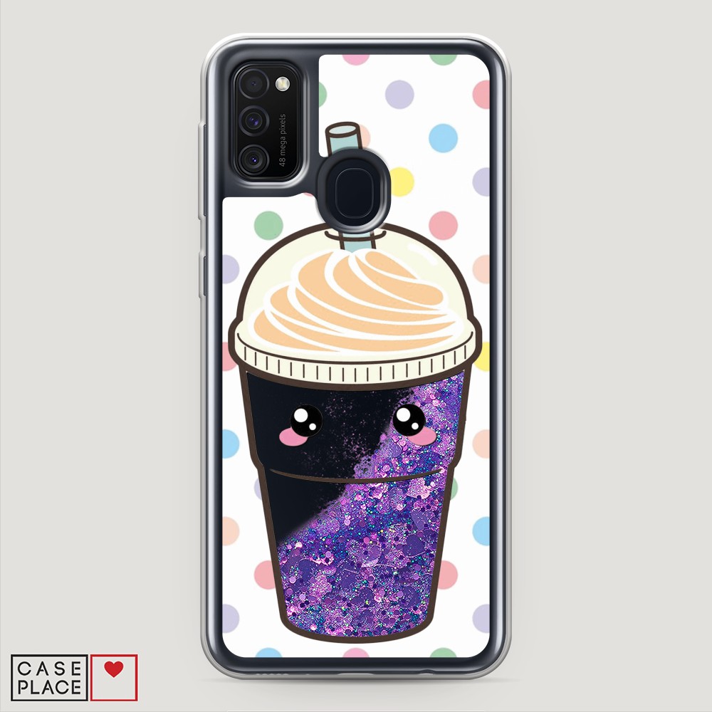 

Чехол Awog на Samsung Galaxy M21 "Милый стакан", Разноцветный, 29792-1