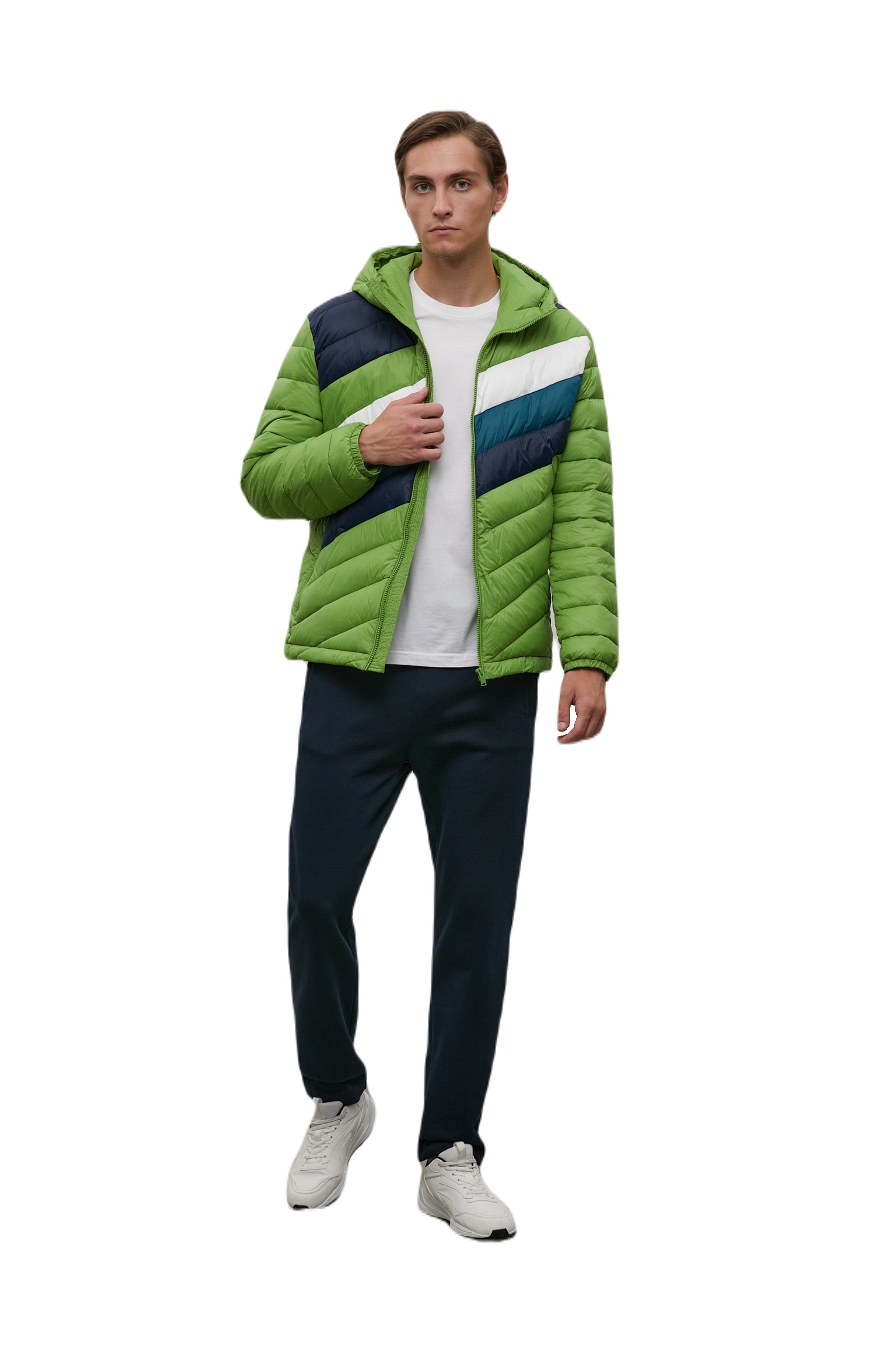 

Куртка мужская Finn Flare FAC23006 зеленая 2XL, FAC23006