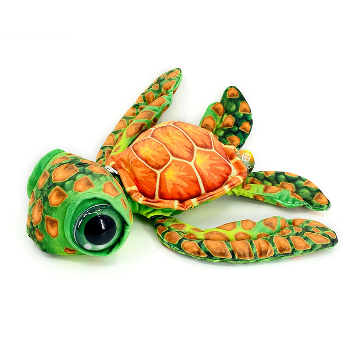 Мягкая игрушка АБВГДейка Черепаха красно-зеленая 10362432 25 см