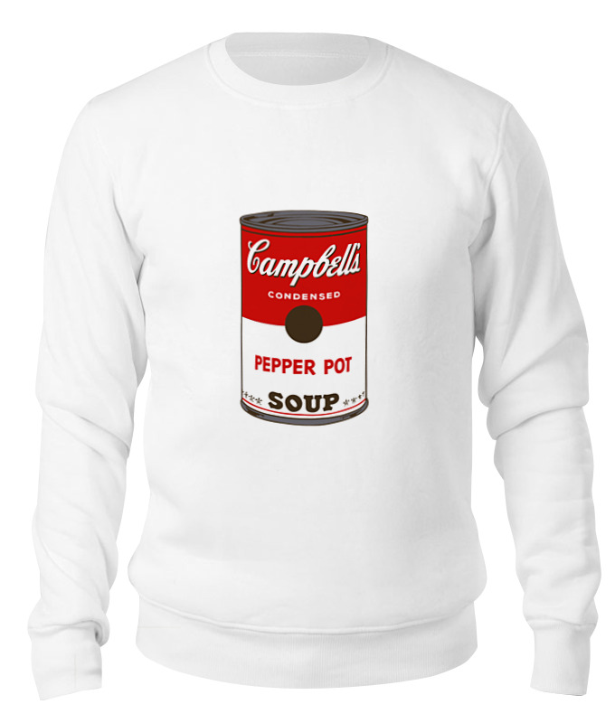 

Свитшот унисекс Printio Campbell's soup (энди уорхол) белый M, Campbell's soup (энди уорхол)