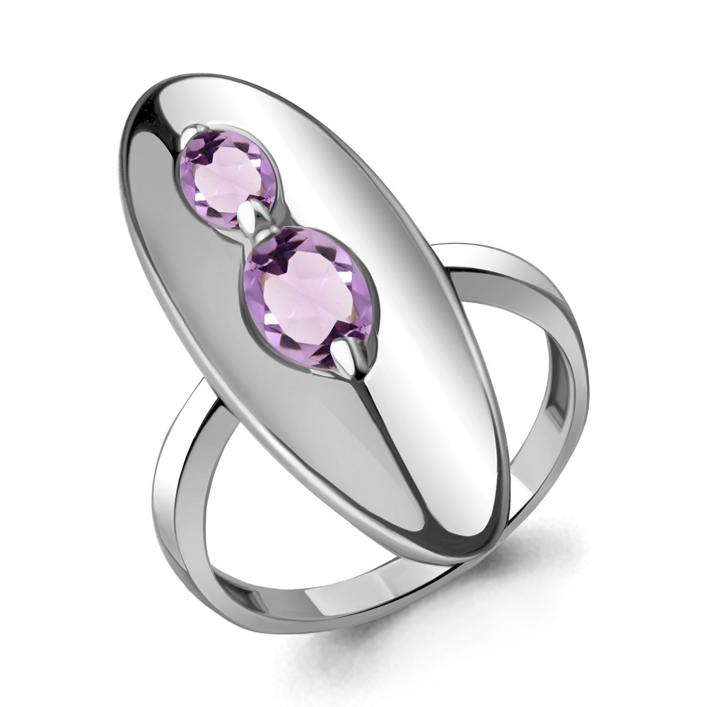 

Кольцо из серебра с аметистом р.  Aquamarine 6918504_925_р, 6918504_925_р