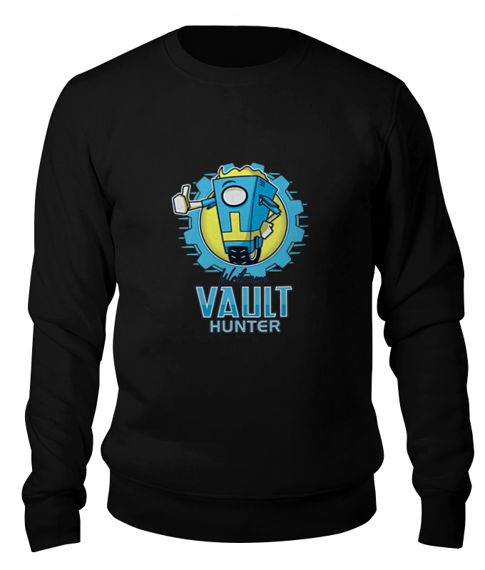 

Свитшот унисекс Printio Fallout x borderlands черный M, Fallout x borderlands