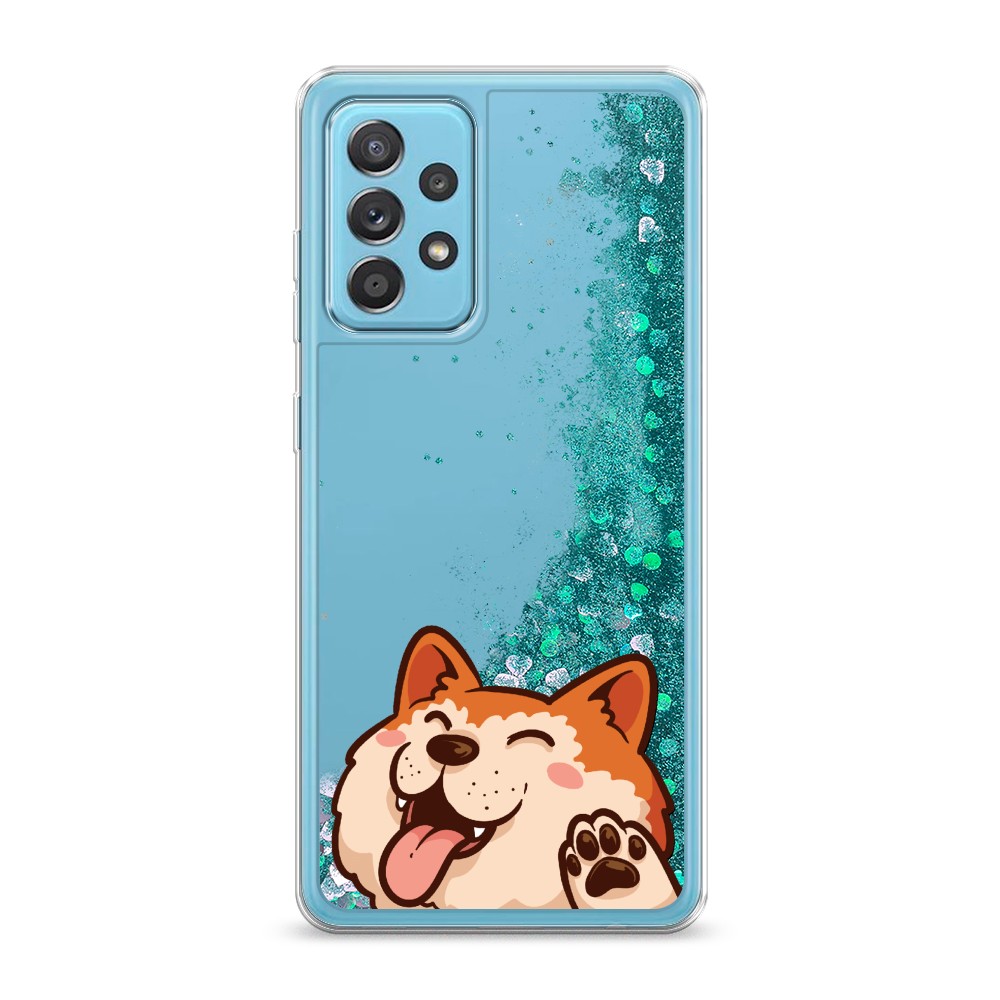

Жидкий чехол с блестками "Акита-ину машет" на Samsung Galaxy A52s, 2106595-1