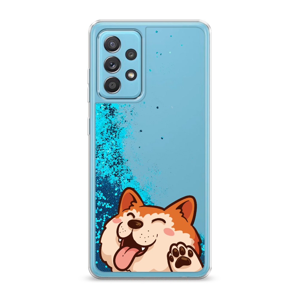 

Жидкий чехол с блестками "Акита-ину машет" на Samsung Galaxy A52s, 2106593-1