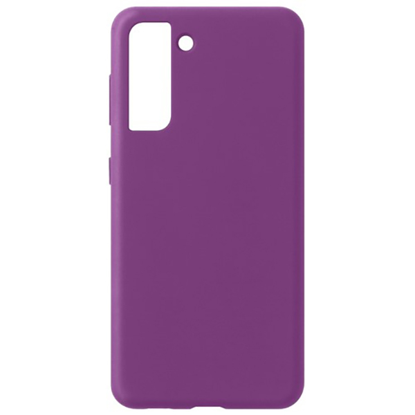 фото Чехол (клип-кейс) deppa liquid silicone pro, для samsung galaxy s21+, фиолетовый [870024]