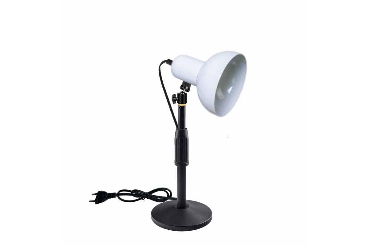 фото Настольная лампа светильник lzm-63w с белым абажуром mobicent