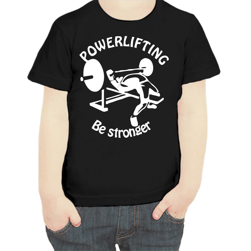 

Футболка мальчику черная 34 р-р powerlifting be stronger, Черный, fdm_powerlifting