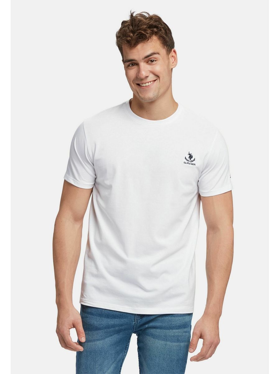 

Футболка мужская U.S. POLO Assn. US222O045 белая L, Белый, US222O045