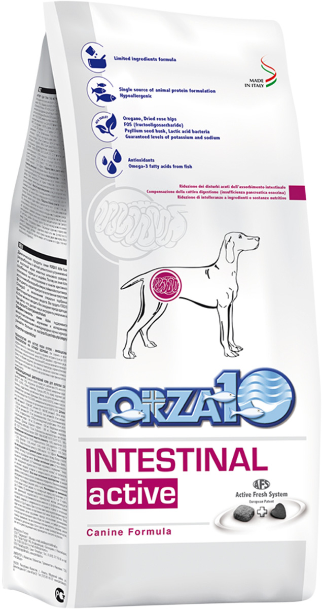

FORZA10 FORZA10 DOG INTESTINAL ACTIVE для взрослых собак всех пород при заболеваниях желуд