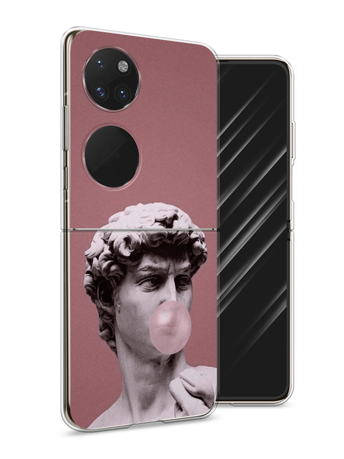 

Чехол Awog на Huawei P50 pocket "Modern David", Синий, 6107450-9