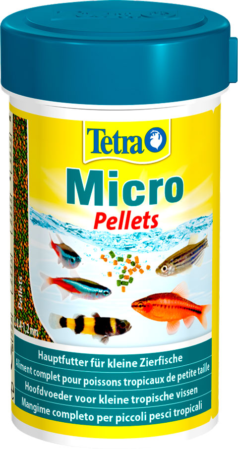 

Корм для мелких тропических рыб TETRA MICRO PELLETS мелкие пеллеты 100млx2шт