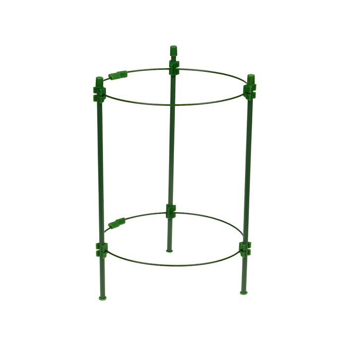 Кустодержатель, d = 18 см, h = 30 см, 2 кольца, металл, зеленый, Greengo