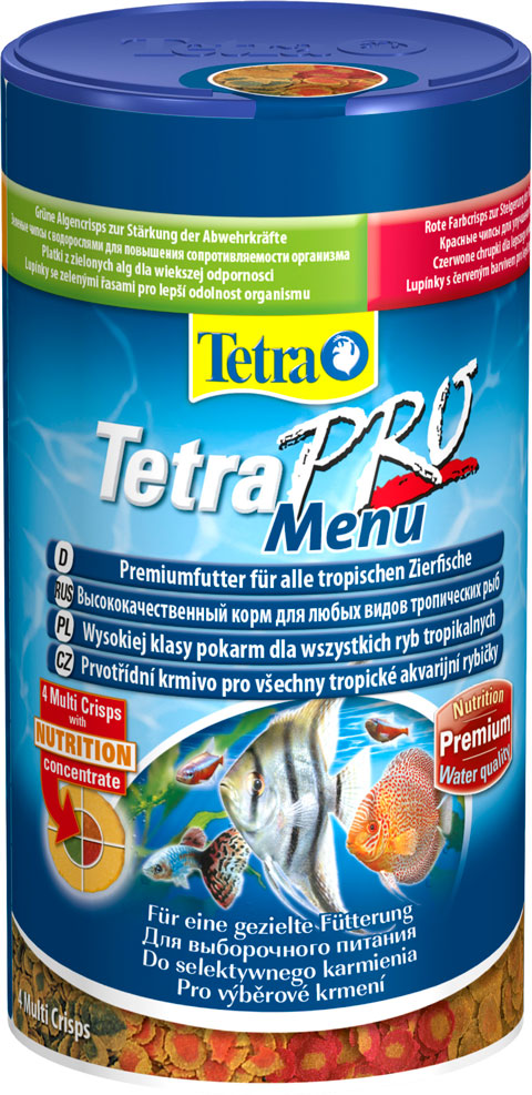 

Корм для рыб Tetra Pro Colour чипсы, 2 шт по 250 мл