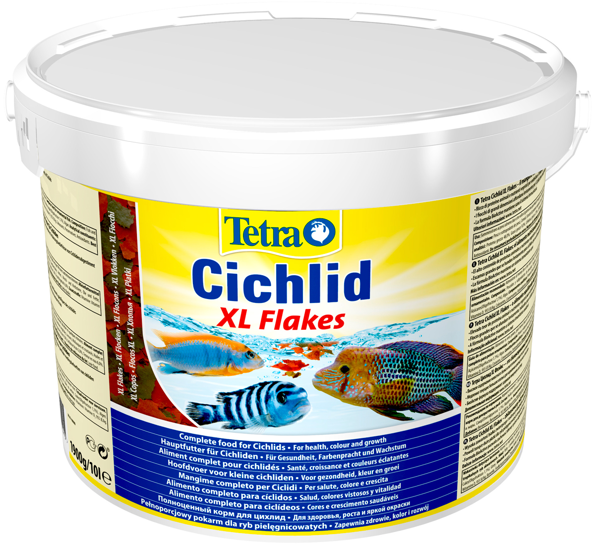 

Корм для всех видов цихлид TETRA CICHLID XL FLAKES хлопья 10лx2шт