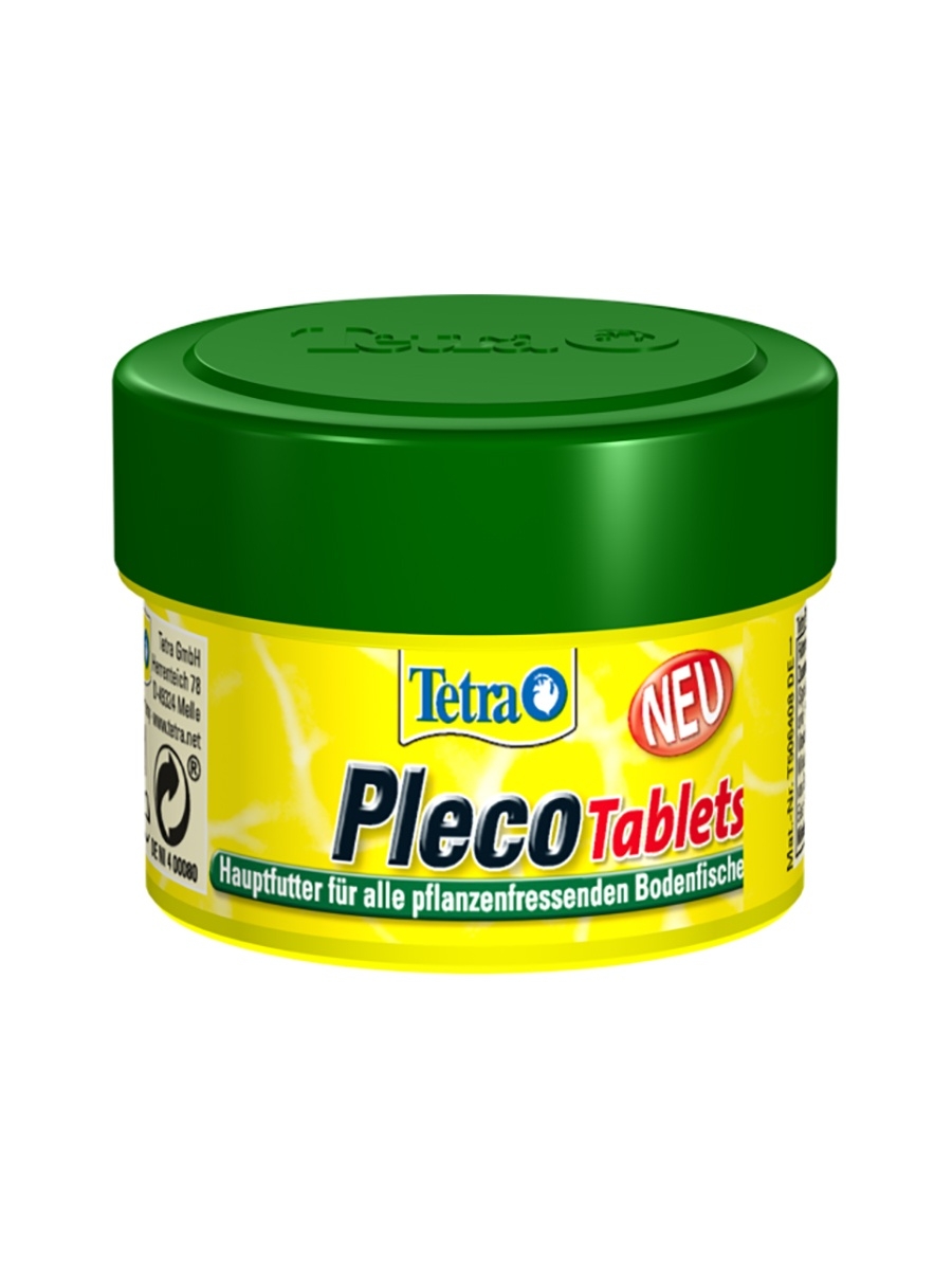 Корм для растительноядных донных рыб TETRA PLECO TABLETS, 2 шт по 58 таблеток