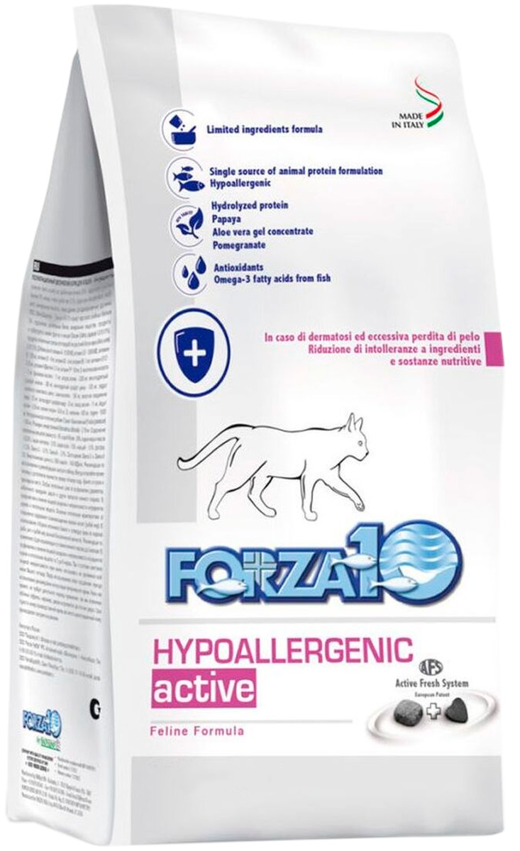 фото Сухой корм для кошек forza10 hypoallergenic active, при аллергии, 10 шт по 0,45 кг