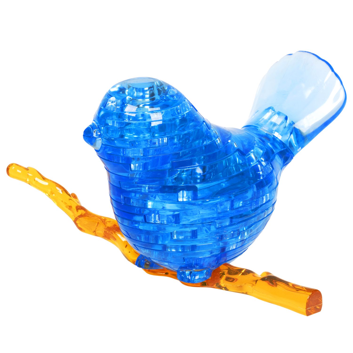 3D Пазл Bondibon Магия кристаллов: Птичка с подсветкой 50 деталей ВВ5235
