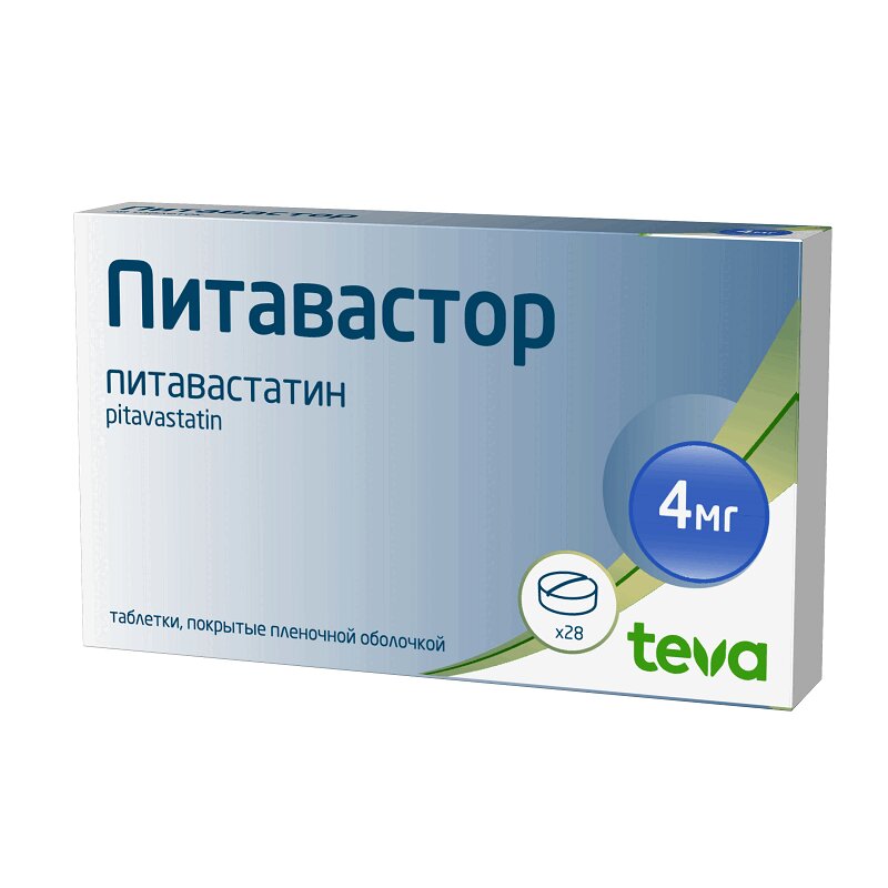 

Питавастор таблетки 4 мг 28 шт.