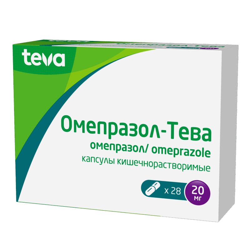

Омепразол-Тева капсулы 20 мг 28 шт.