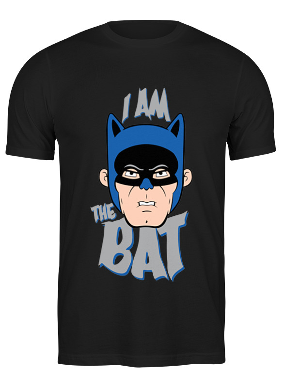

Футболка мужская Printio I am the bat черная 3XL, Черный, I am the bat