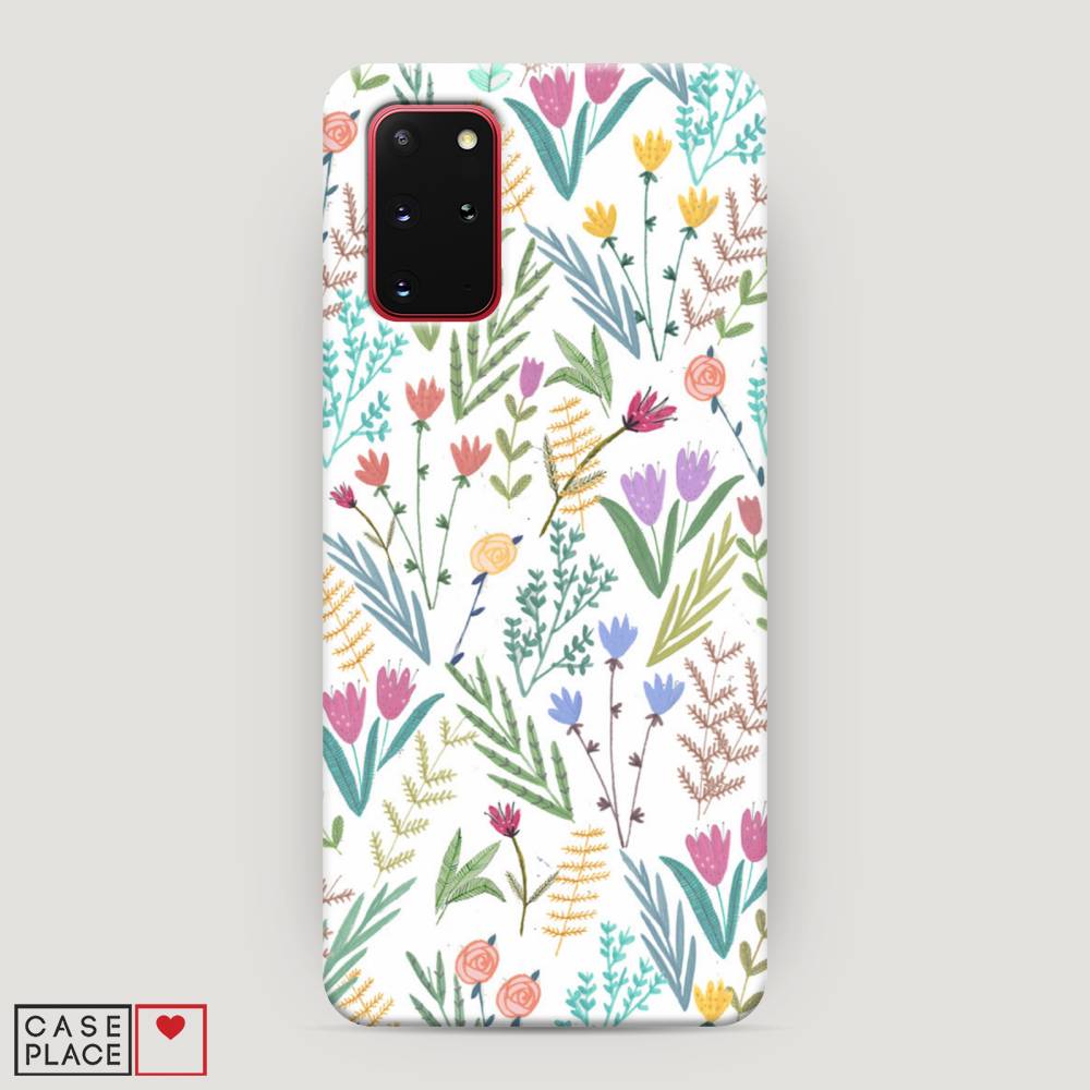 фото Чехол awog "полевые цветы рисунок" для samsung galaxy s20 +