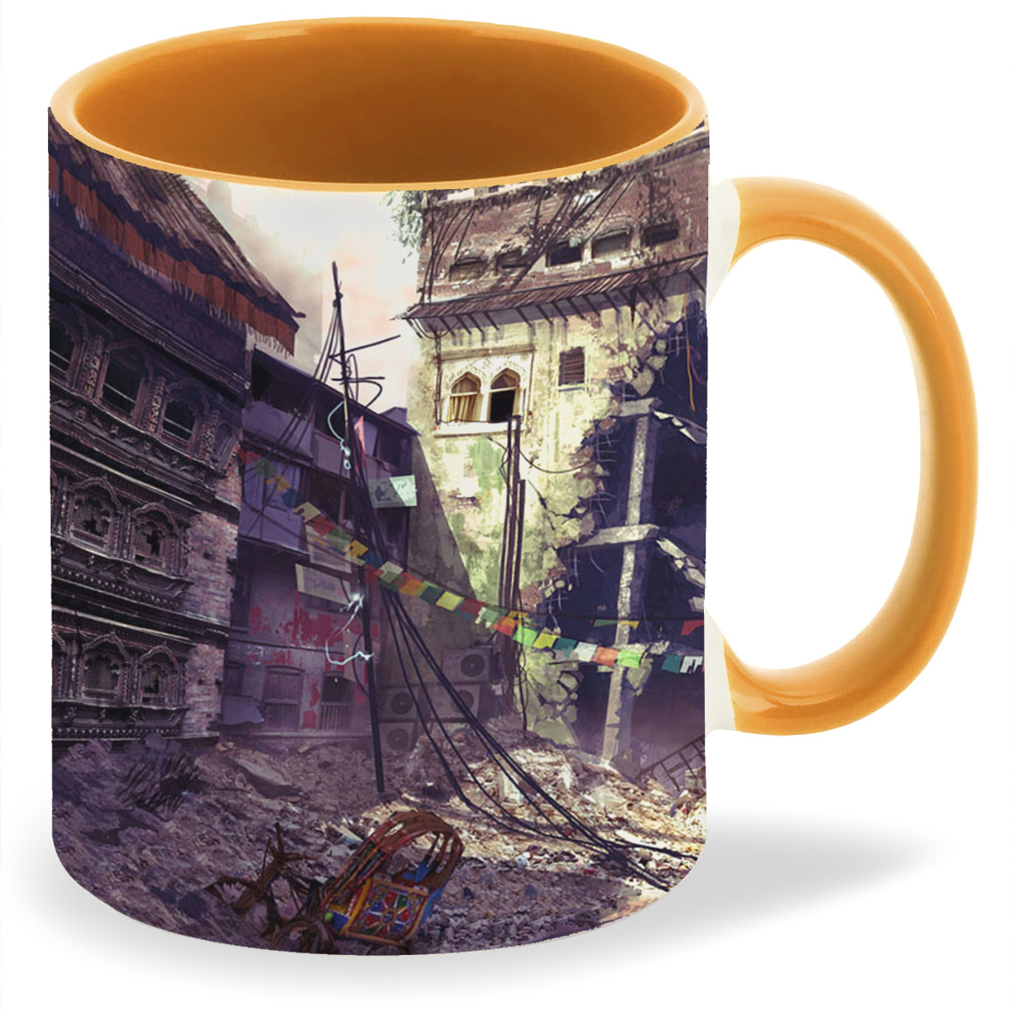 

Кружка CoolPodarok Uncharted 2 Разрушеный город Автобус, Uncharted 2 Разрушеный город Автобус
