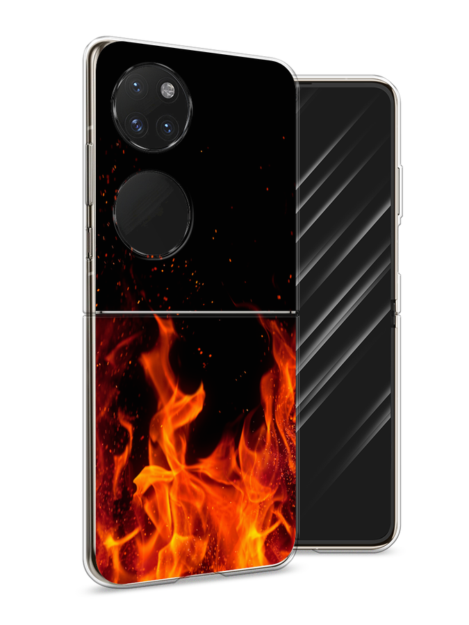 

Чехол Awog на Huawei P50 pocket "Все в огне", Оранжевый;черный, 6107450-4