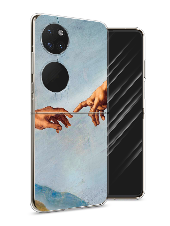 

Чехол Awog на Huawei P50 pocket "Сотворение Адама", Голубой;коричневый;серый, 6107450-9