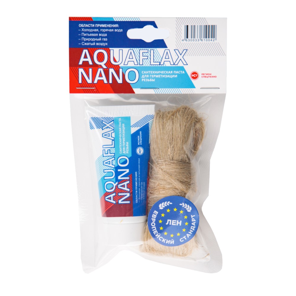 

Комплект монтажный AQUAFLAX NANO паста 30 г + лен 15 г, Бежевый