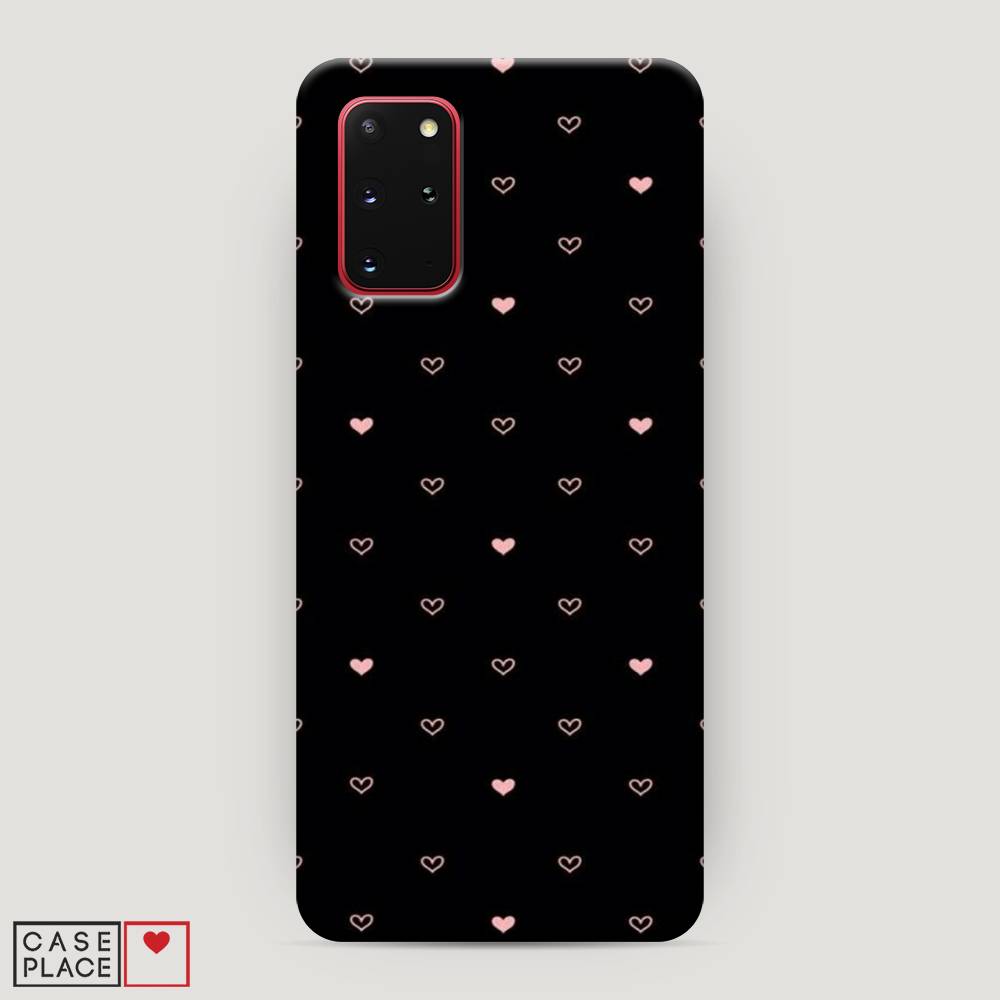 

Чехол Awog "Черный фон и сердечки" для Samsung Galaxy S20 +, 29320-2