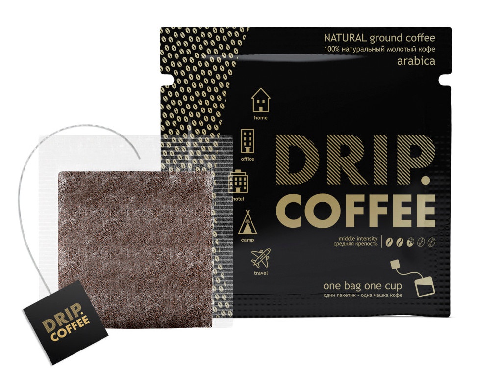 

Кофе Дрип-кофе 4PH Arabica средней обжарки 25шт DC7-25, DC7-25