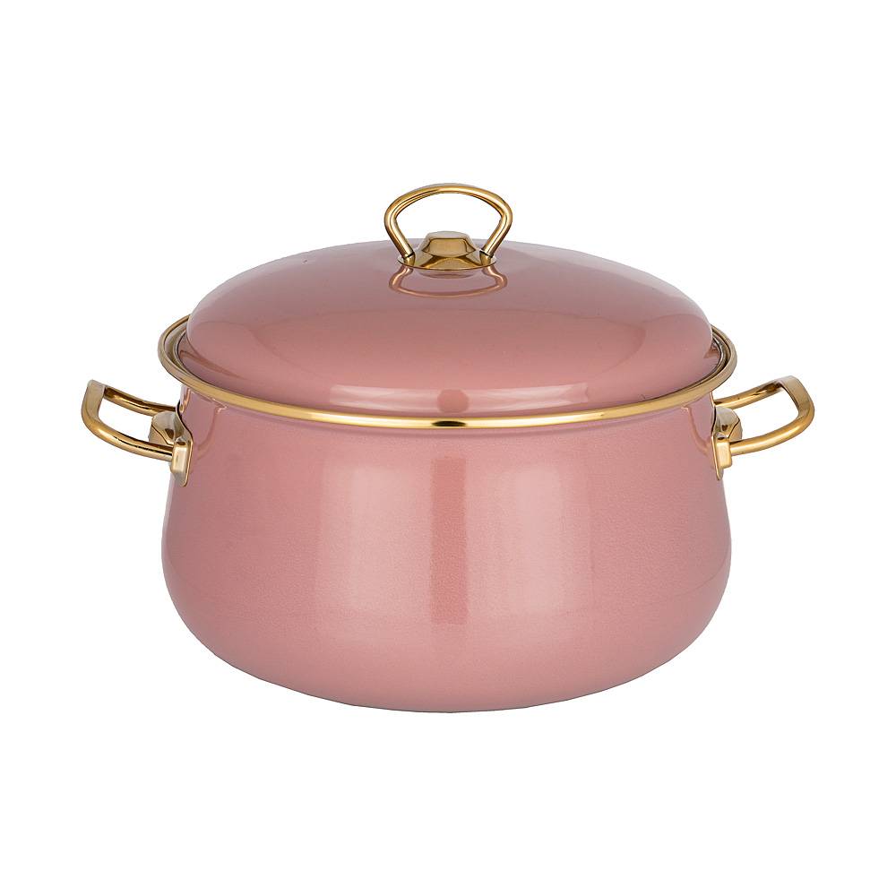 

Кастрюля Agness Эмалированная С Крышкой, Серия Deluxe, 22X14См, 5,0Л, Индукция
