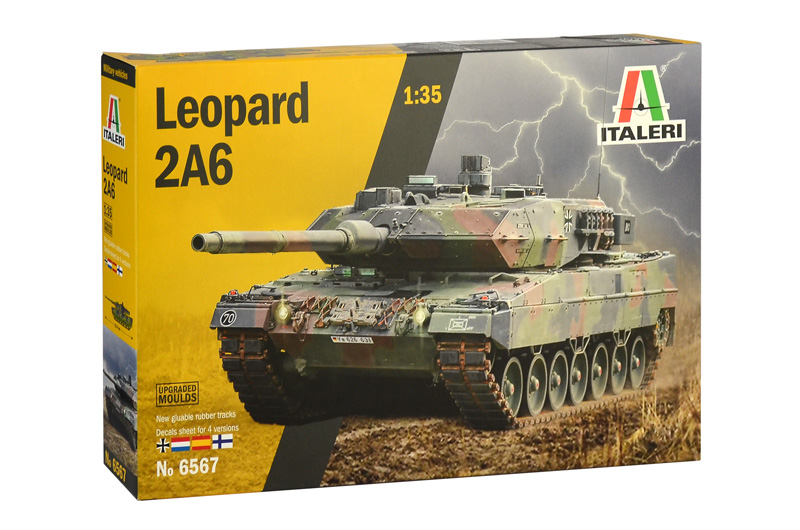 фото Сборная модель italeri 1/35 leopard 2a6 6567