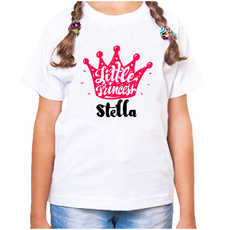 

Футболка девочке белая 36 р-р little princess стелла, Белый, fdd_little_princess_Stella