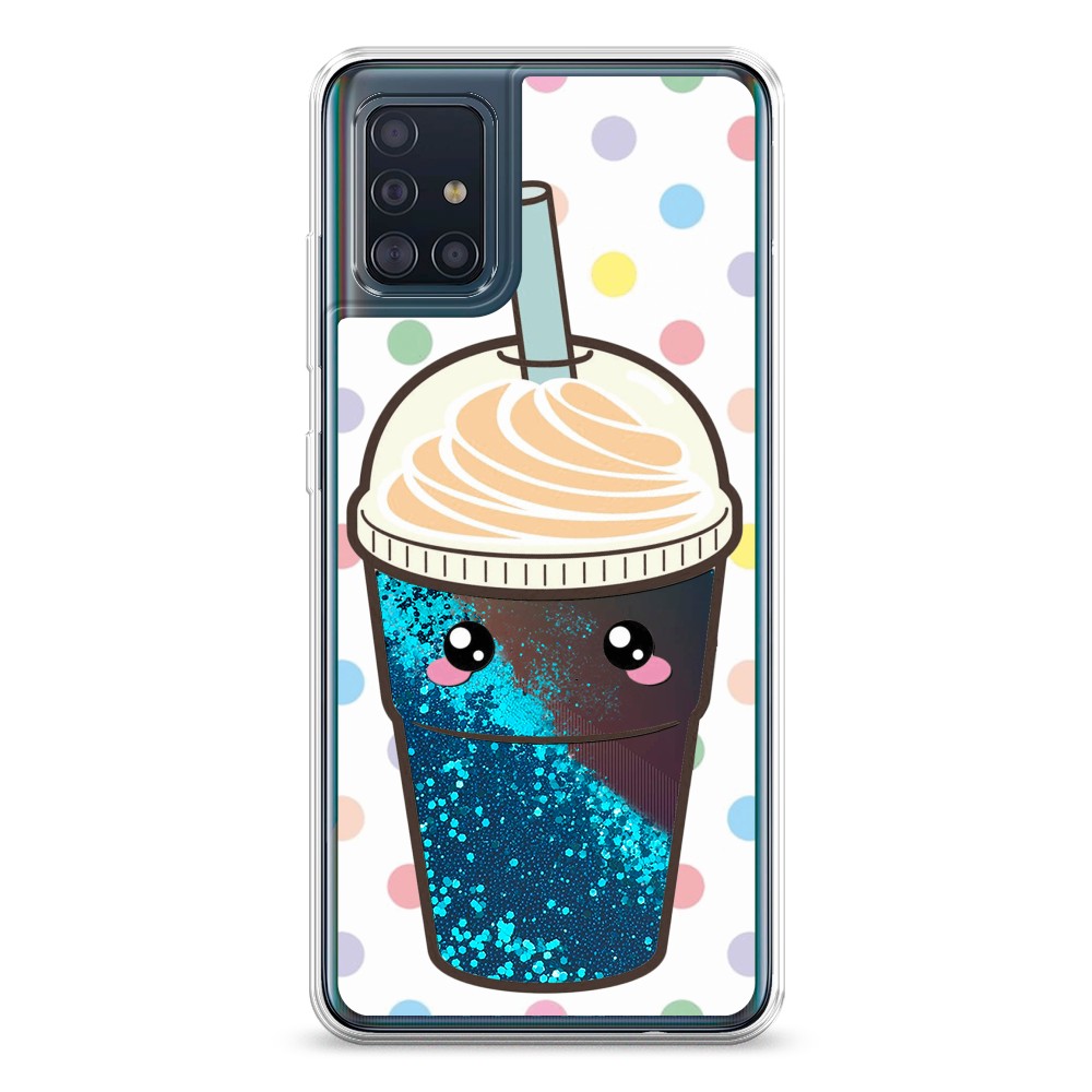 

Жидкий чехол с блестками "Милый стакан" на Samsung Galaxy A51